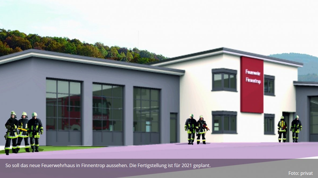 2020 03 28 LP Bau des neuen Finnentroper Feuerwehrhauses hat begonnen